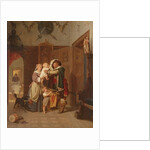 The Cavalier's Return, 1855 by August Friedrich Siegert