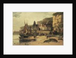 Fishing Village, Normandy, 1889 by Jules G Bahieu