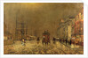 A Liverpool Street by John Atkinson Grimshaw