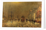 A Liverpool Street by John Atkinson Grimshaw