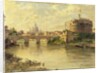 Castel Sant'Angelo and St. Peter's from the Tiber by Antonietta Brandeis