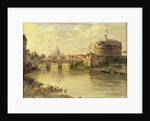 Castel Sant'Angelo and St. Peter's from the Tiber by Antonietta Brandeis