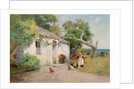 Feeding the Hens, 1894 by Arthur Claude Strachan