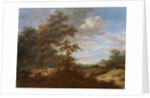 A Wooded Landscape with Cattle by Jacob Salomonsz. Ruysdael