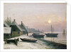 Fishing Boats in the Winter Sunlight by Anders Andersen-Lundby