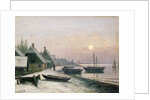 Fishing Boats in the Winter Sunlight by Anders Andersen-Lundby