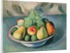 A Still Life of Fruit in a Bowl by Bernard Meninsky