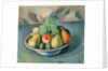 A Still Life of Fruit in a Bowl by Bernard Meninsky