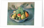 A Still Life of Fruit in a Bowl by Bernard Meninsky