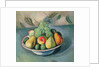 A Still Life of Fruit in a Bowl by Bernard Meninsky