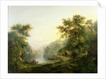 The Fishing Party, Loch Katrine, Scotland by Alexander Nasmyth