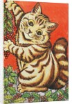 Christmas Cat by Louis Wain