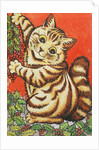 Christmas Cat by Louis Wain
