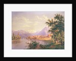 A View of Scherzingen on the Lake of Thun by Jakob Suter