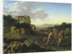 Landscape with Abraham and Isaac by Cornelis van Poelenburgh or Poelenburch