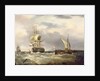 Dutch emigrant ship dropping the pilot and leaving her homeland astern by George Webster