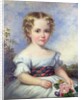Portrait of a Young Girl with a Tartan Sash by Margaret Carpenter