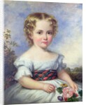 Portrait of a Young Girl with a Tartan Sash by Margaret Carpenter