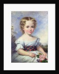 Portrait of a Young Girl with a Tartan Sash by Margaret Carpenter