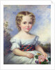 Portrait of a Young Girl with a Tartan Sash by Margaret Carpenter