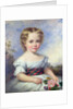 Portrait of a Young Girl with a Tartan Sash by Margaret Carpenter