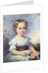 Portrait of a Young Girl with a Tartan Sash by Margaret Carpenter