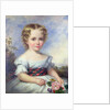 Portrait of a Young Girl with a Tartan Sash by Margaret Carpenter