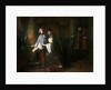 Louis XI of France surprising the Queen instructing the Dauphin contrary to his will by Claude Jacquand