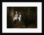 Louis XI of France surprising the Queen instructing the Dauphin contrary to his will by Claude Jacquand