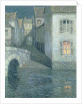Houses on the river, Chartres, 1929 by Henri Eugene Augustin Le Sidaner