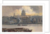 St.Paul's from the River by George Hyde Pownall