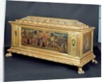 Cassone with panels depicting The Continence of Scipio and allegories of Fortitude and Prudence by Anonymous