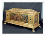 Cassone with panels depicting The Continence of Scipio and allegories of Fortitude and Prudence by Anonymous