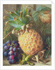 Still Life of a Pineapple and Grapes by Charles H. Slater