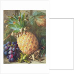 Still Life of a Pineapple and Grapes by Charles H. Slater