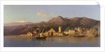 View of Taormina, Sicily, with Mount Etna in the background, 1868 by Alessandro la Volpe