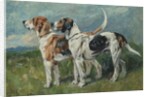 Pair of Foxhounds, 1900 by John Emms