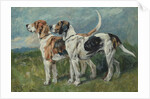 Pair of Foxhounds, 1900 by John Emms
