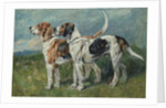 Pair of Foxhounds, 1900 by John Emms
