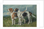 Pair of Foxhounds, 1900 by John Emms