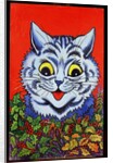 Cat in Holly by Louis Wain