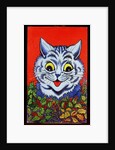 Cat in Holly by Louis Wain