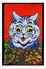 Cat in Holly by Louis Wain