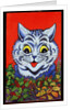 Cat in Holly by Louis Wain