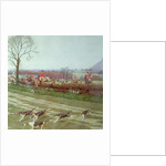 The Cheshire - away from Tattenhall, 1912 by Cecil Charles Windsor Aldin