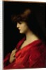 Study of a Woman in Red, early 1890s by Jean-Jacques Henner