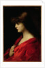 Study of a Woman in Red, early 1890s by Jean-Jacques Henner