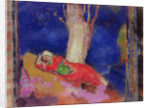 Woman Sleeping under a Tree, 1900-01 by Odilon Redon