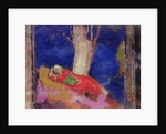 Woman Sleeping under a Tree, 1900-01 by Odilon Redon