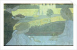 Martha and Mary, first version on the verso of the finished painting, 1896 by Maurice Denis